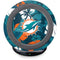 NFL Miami Dolphins Tropical Print Fast Charge Wireless Charging Stand Skin